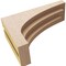 Ekena Millwork 5"W x 15"D x 10"H Classic Rockford Rough Cedar Woodgrain TimberThane Corbel, Primed Tan CORUR05X15X10ROCRCPR - alternate 4